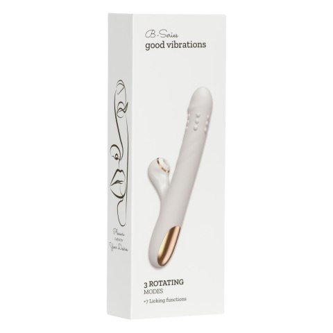 Silicone Vibrator - 3 rotating functions and 7 licking functions