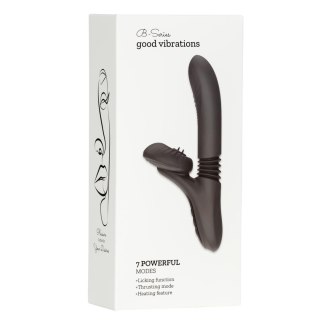 Silicone Vibrator 7 Powerful Modes - Licking,
Thrusting and Heating, Black