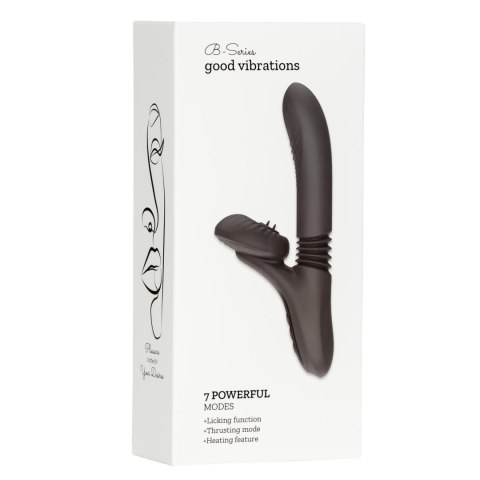 Silicone Vibrator 7 Powerful Modes - Licking,
Thrusting and Heating, Black
