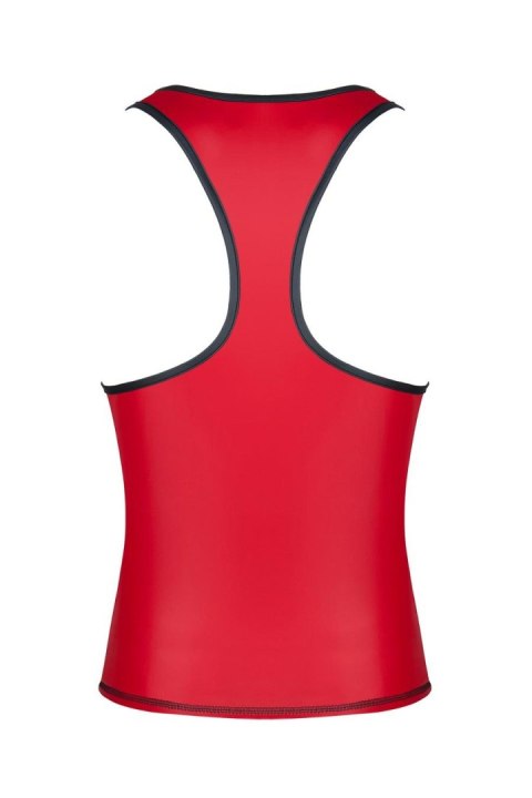 Męski t-shirt z wetlooka bez rękawów, z elastyczną taśmą z przodu S