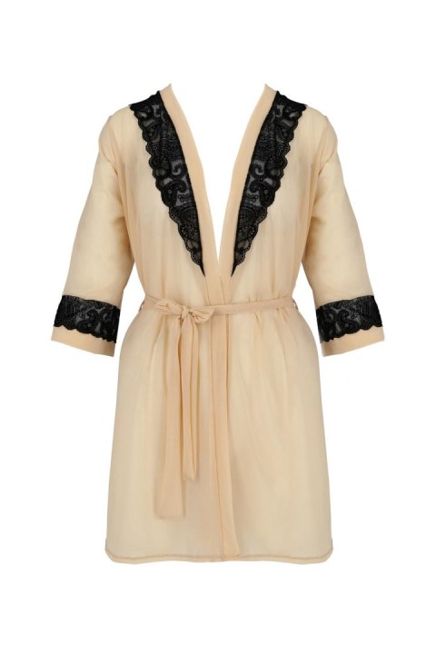 Bielizna-DAISY PEIGNOIR beige XXL/XXXL