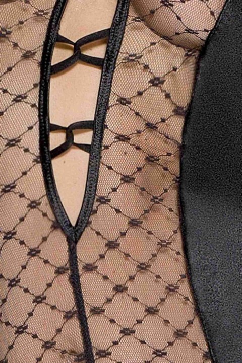 Bielizna-DALLAS CORSET black L/XL - Casmir