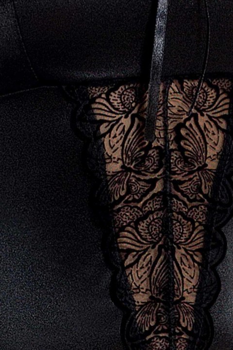 Bielizna-LAUREN CORSET black L/XL - Casmir