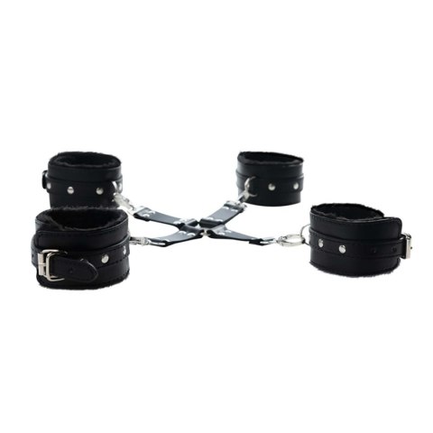 Black hogtie with comfy wrist and ankle cuffs