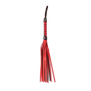 Black & red flogger