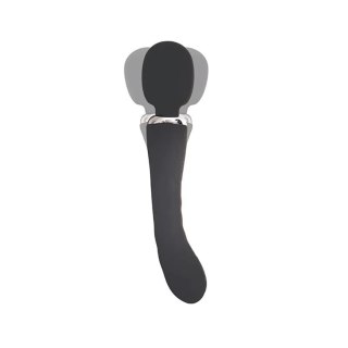 Black clitoral and G-spot vibrator