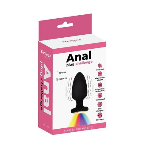 LED Light vibrating anal plug