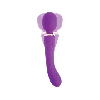 Purple clitoral and G-spot vibrator