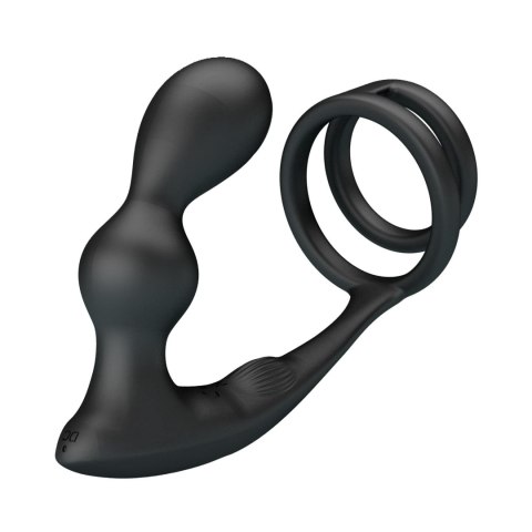 MR PLAY - VIBRATING ANAL PLUG with RING - Remote Control 12 functions