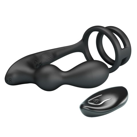 MR PLAY - VIBRATING ANAL PLUG with RING - Remote Control 12 functions