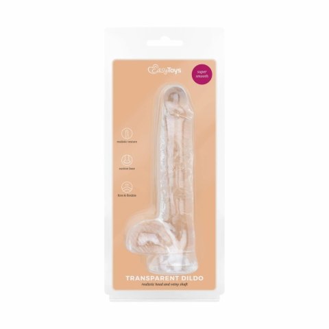 ToyJoy Crystal Clear model 15 cm z przyssawką i anatomiczną podstawą