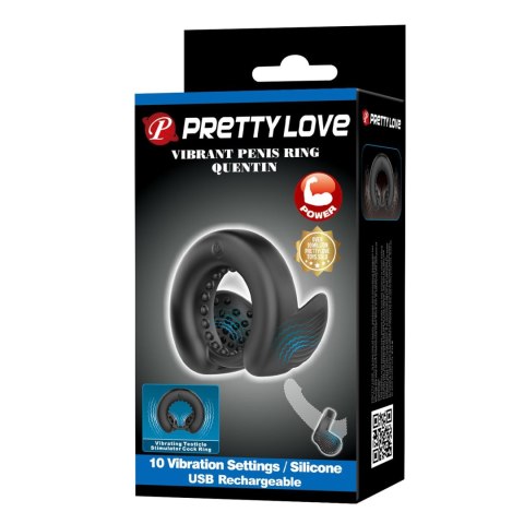 Pretty Love Quentin Vibrating Silicone Cock Ring