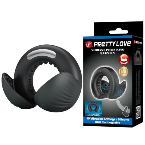 Pretty Love Quentin Vibrating Silicone Cock Ring