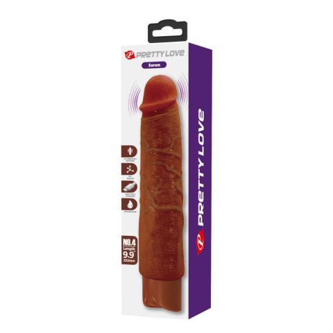 Pretty Love Soren Realistic Vibrating Dildo (Brown Edition)