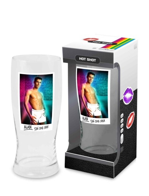 Szkło-HOT SHOT - Szklanka do piwa 500 ml Mężczyźni