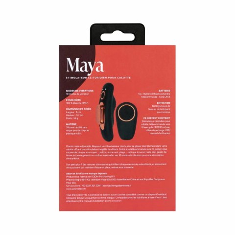 Adam & Eve Maya Panty Vibrator - Dyskretny Wibrujący Model do Bielizny