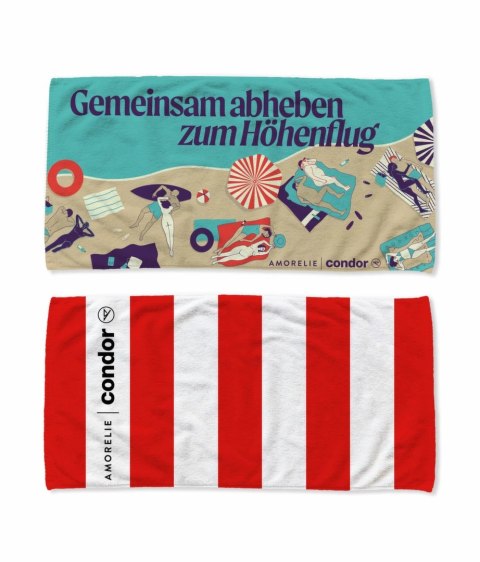 Amorelie Condor - ręcznik szybkoschnący z mikrofibry, szary