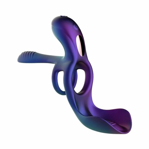 Hueman Zenith - Pierścień Intymny z Funkcją Masażu i Pilotem Fioletowy