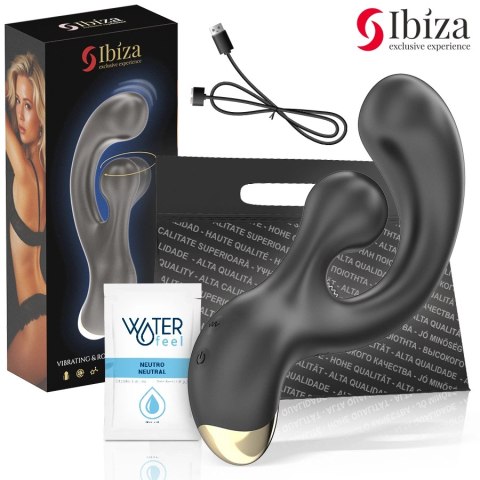 IBIZA Model 8435565958961 - Stymulator wibracyjno-obrotowy USB, fioletowy