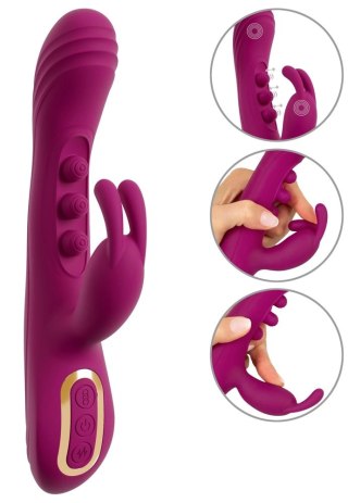 Javida 2F Vibrator Squirting - zaawansowany model z funkcją pulsacji, silikonowy, 22,5 cm