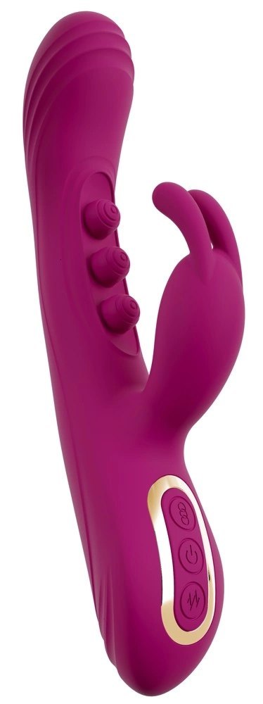 Javida 2F Vibrator Squirting - zaawansowany model z funkcją pulsacji, silikonowy, 22,5 cm