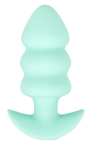 Cuties Mini Zielony Plug Wibracyjny - 7 Trybow, Silikonowy, 8,3 cm