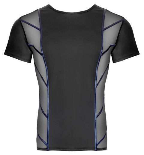 NEK Męska koszulka 3XL czarna z niebieskimi akcentami i siateczką