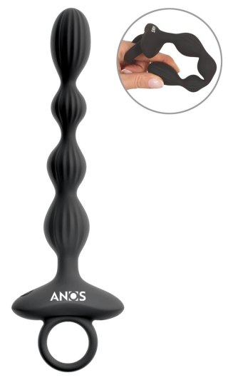 ANOS Flexible Beads model wibrujący silikonowy 21,1 cm czarny