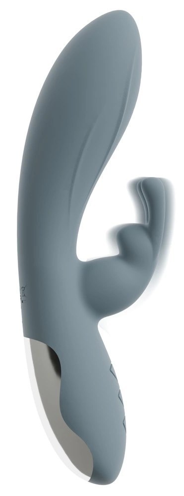 Beau Coeur Velina Rabbit - dwusilnikowy model silikonowy, 20 cm, rożowy