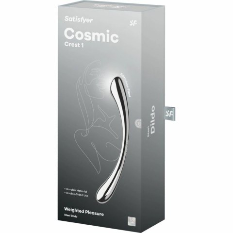 Satisfyer Cosmic Crest 1 - dwustronny masażer ze stali nierdzewnej