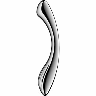 Satisfyer Pure Gravity 1 - dwustronny model ze stali nierdzewnej, srebrny