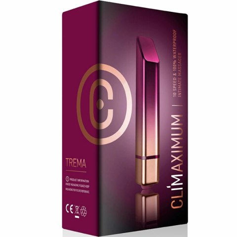 Climaximum Trema Lipstick Bullet - kompaktowy model z 10 trybami pracy, wodoodporny