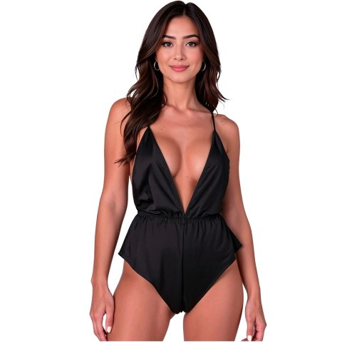 Passion SENSIE Body satynowe czarne S/M - elegancja i komfort