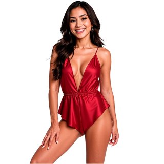 Passion Sensie Body Satynowe Burgund L/XL - Elegancja i Komfort