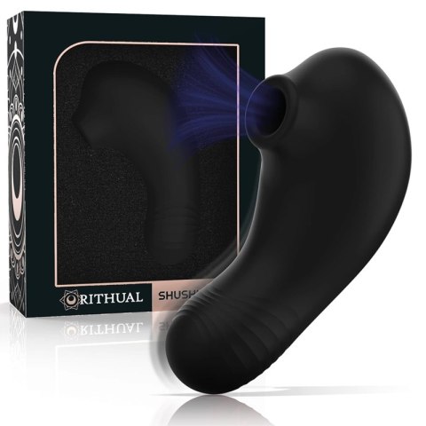 Rithual Shushu Pro Czarny Stymulator Punktowy z Podwojnym Systemem Wibracji