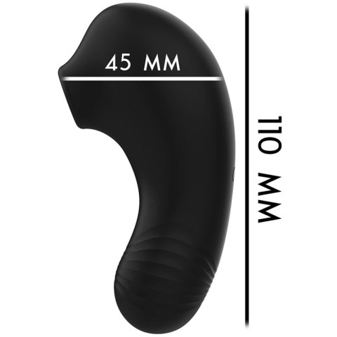 Rithual Shushu Pro Czarny Stymulator Punktowy z Podwojnym Systemem Wibracji
