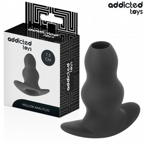 Addicted Toys Korek Hollow S 7,3 cm - silikonowy, pusty, ergonomiczny