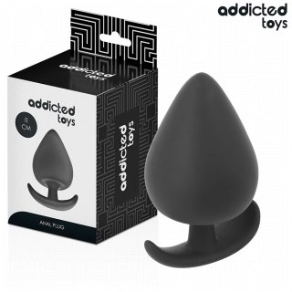 Addicted Toys Korek anatomiczny XXL 11 cm silikonowy, czarny