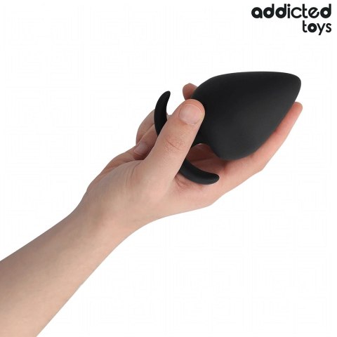 Addicted Toys Korek anatomiczny XXL 11 cm silikonowy, czarny