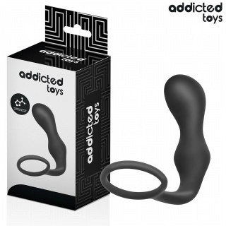 Addicted Toys Model 3 - silikonowy korek analny z uchwytem i pierścieniem