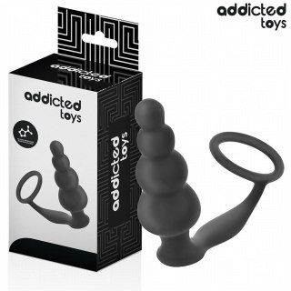 Addicted Toys Model 5 - Korek z pierścieniem, silikon medyczny, 235 mm