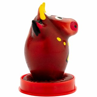 Condomerie Bull Model 1 - Artystyczna prezerwatywa ręcznie malowana