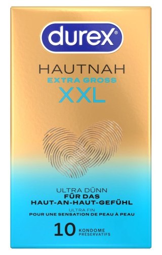 Durex Hautnah Extra Gross 10 szt. anatomiczne prezerwatywy XXL 60mm