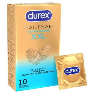 Durex Hautnah Extra Gross 10 szt. anatomiczne prezerwatywy XXL 60mm