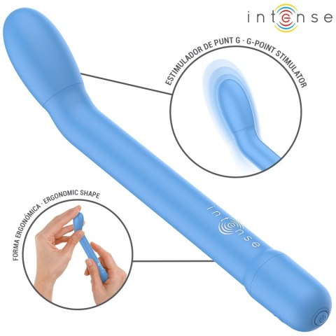 Intense Fun G-Spot Vibe Blue - 10 trybow, ergonomiczny, 19 cm