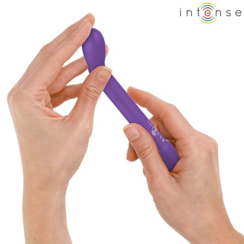 Intense Fun Vibe G-Spot Fioletowy - wibrujący model USB, 19 cm