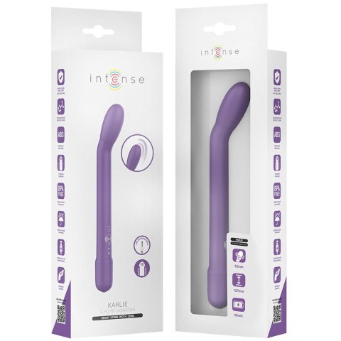 Intense Fun Vibe G-Spot Fioletowy - wibrujący model USB, 19 cm