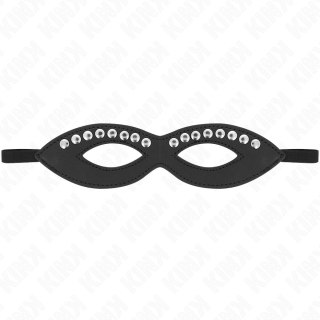 KINK Maska na Oczy Model 1 z Mini Nitami 20,5x5,5 cm Czarna