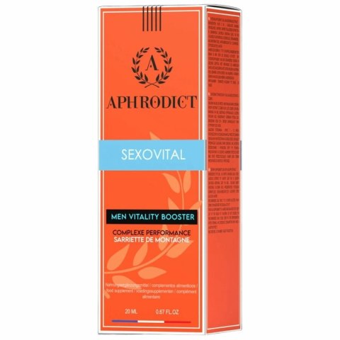 RUF Sexovital Spray Roślinny Suplement 20ml z Miętą i Imbirem