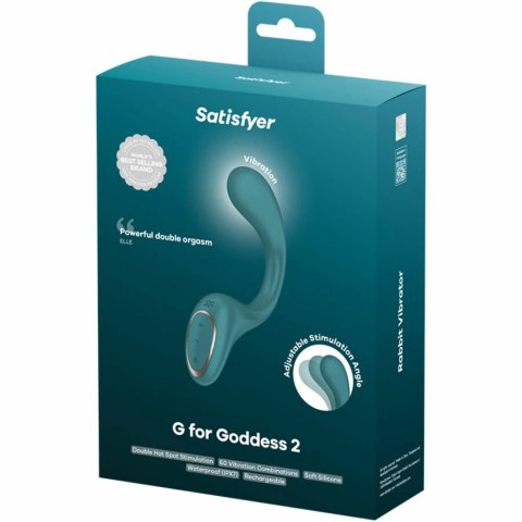 Satisfyer G for Goddess 2 Zielony - Wibrator dwusilnikowy IPX7 silikon
